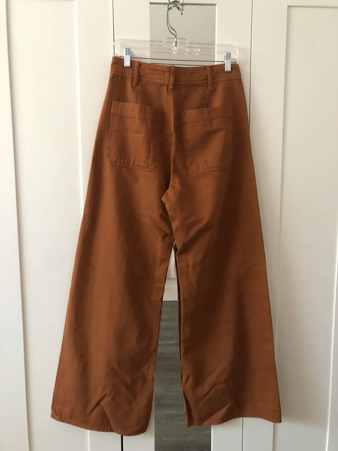 Brown denim bell bottoms image indicator(2)