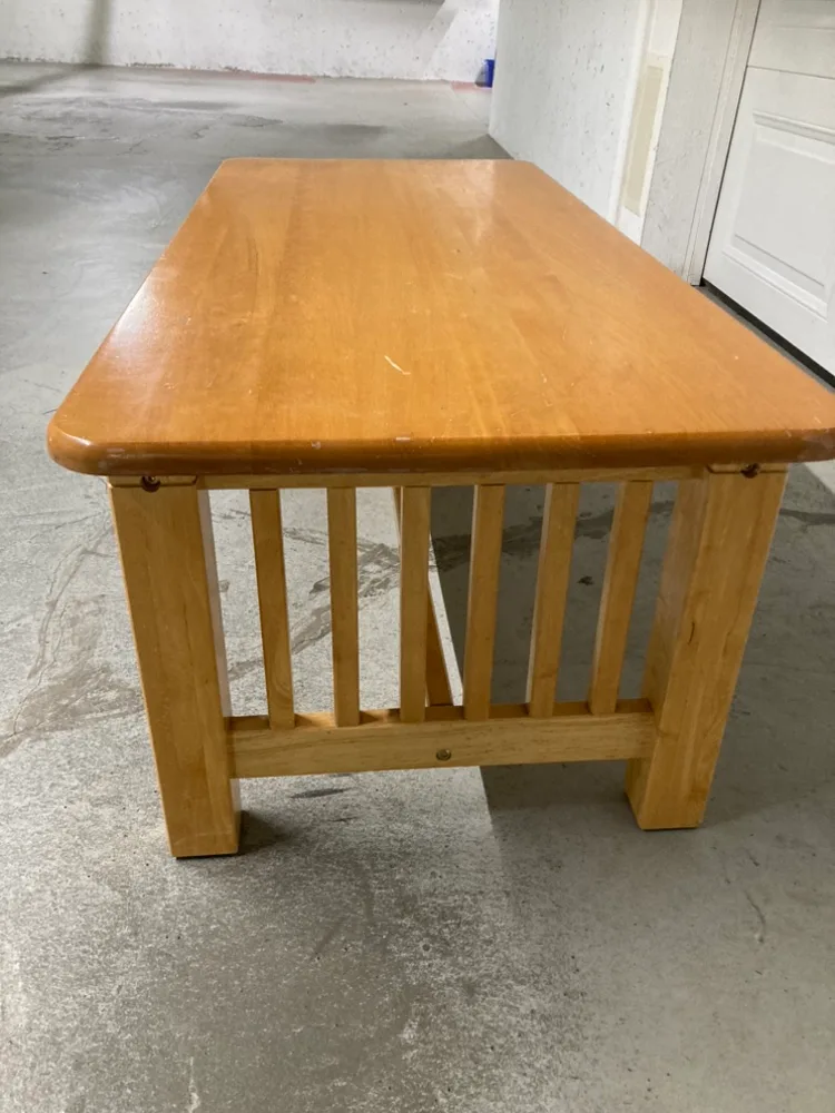 Mission Style Wooden Coffee Table image indicator(2)