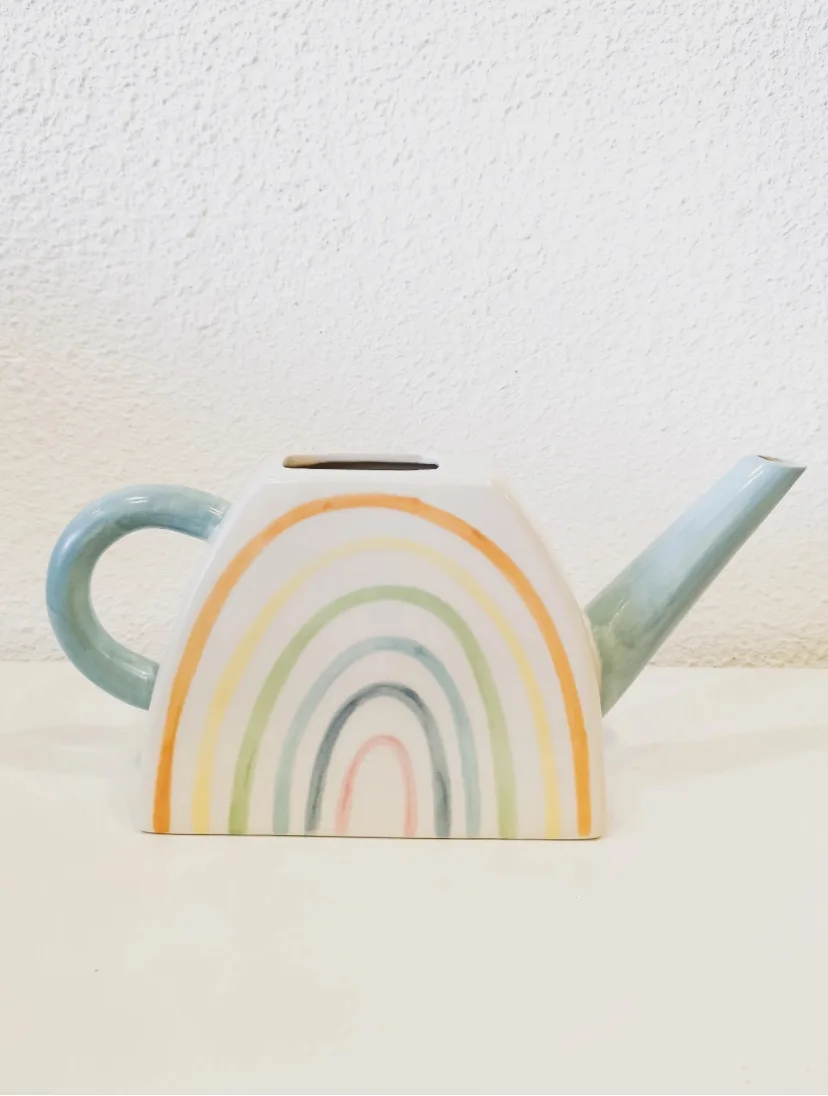 Thistle & Sage Ceramic Rainbow Watering Can thumbnail