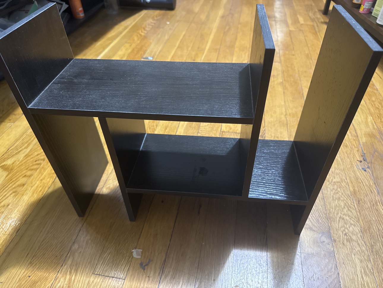 Black table top shelf