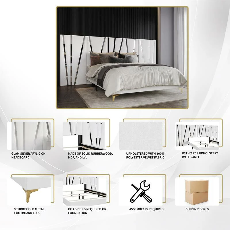 White King Size Bed Frame - photo 3