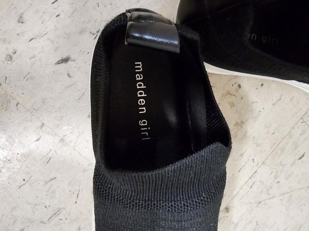 Madden Girl Black Knit Slip On Sneakers - photo 2