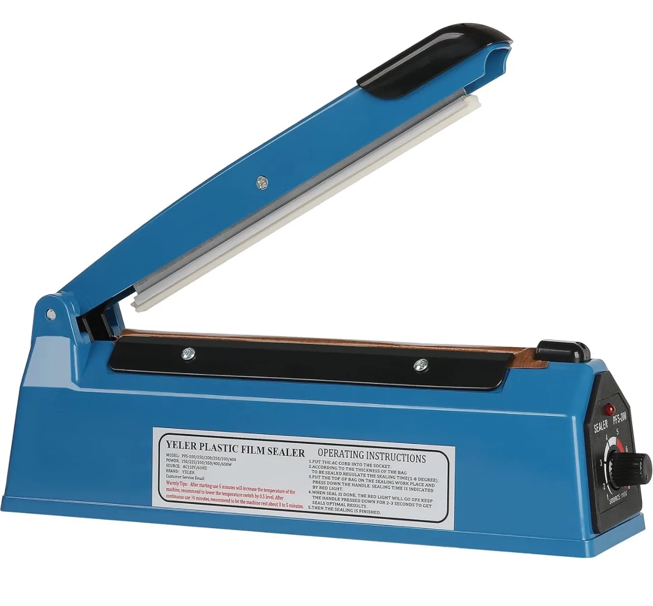 8” Plastic Film Sealer-Sealer Machine-Poly Bag Sealer thumbnail