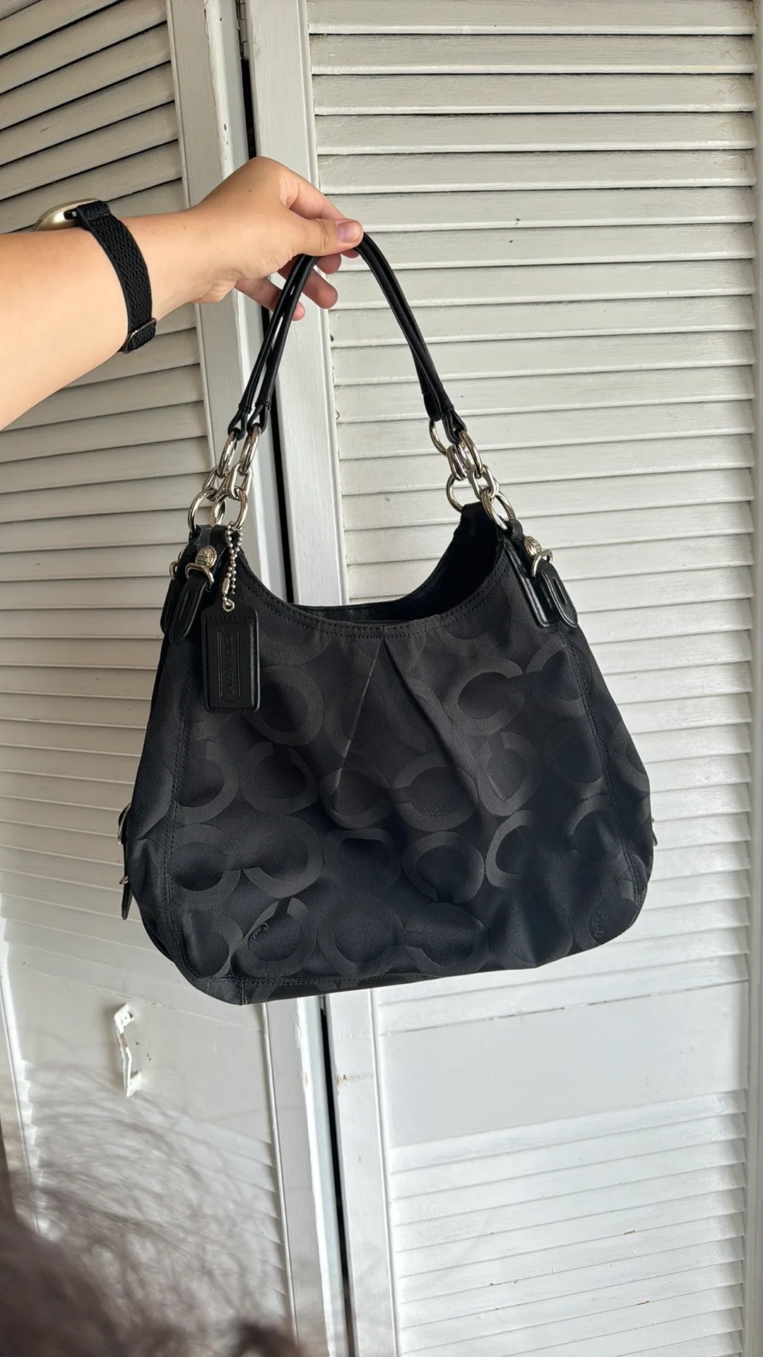 Coach Signature Black shoulder Bag thumbnail