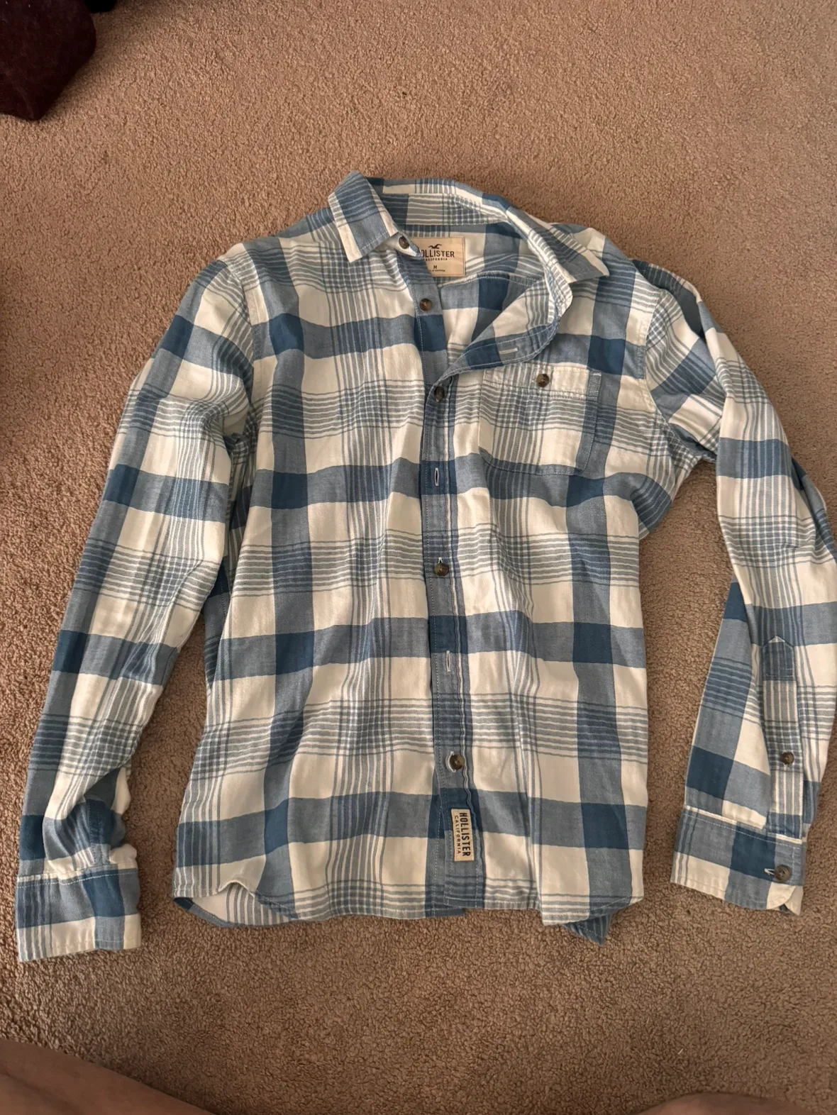 Hollister Men's Plaid Shirt #freecycle thumbnail