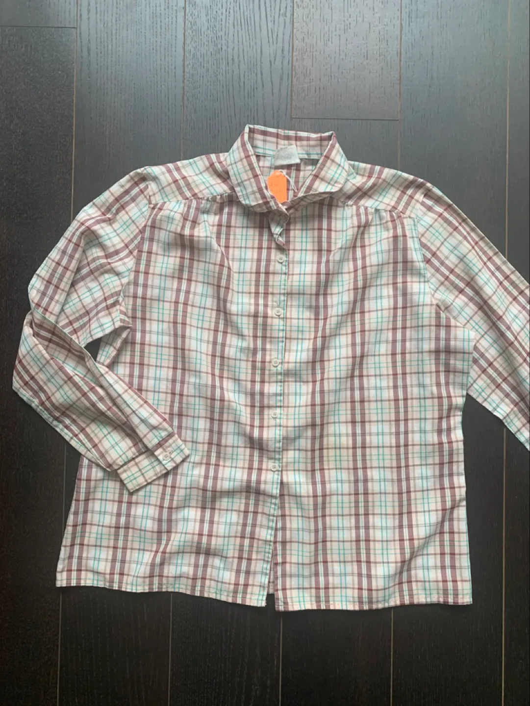 Vintage 70s/80s Women's Plaid Button Up Shirt image indicator(3)