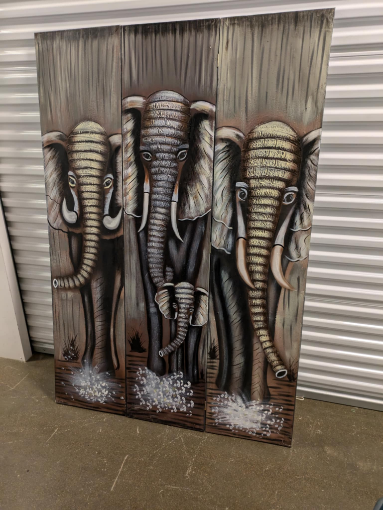 Elephant Wall Art room divider