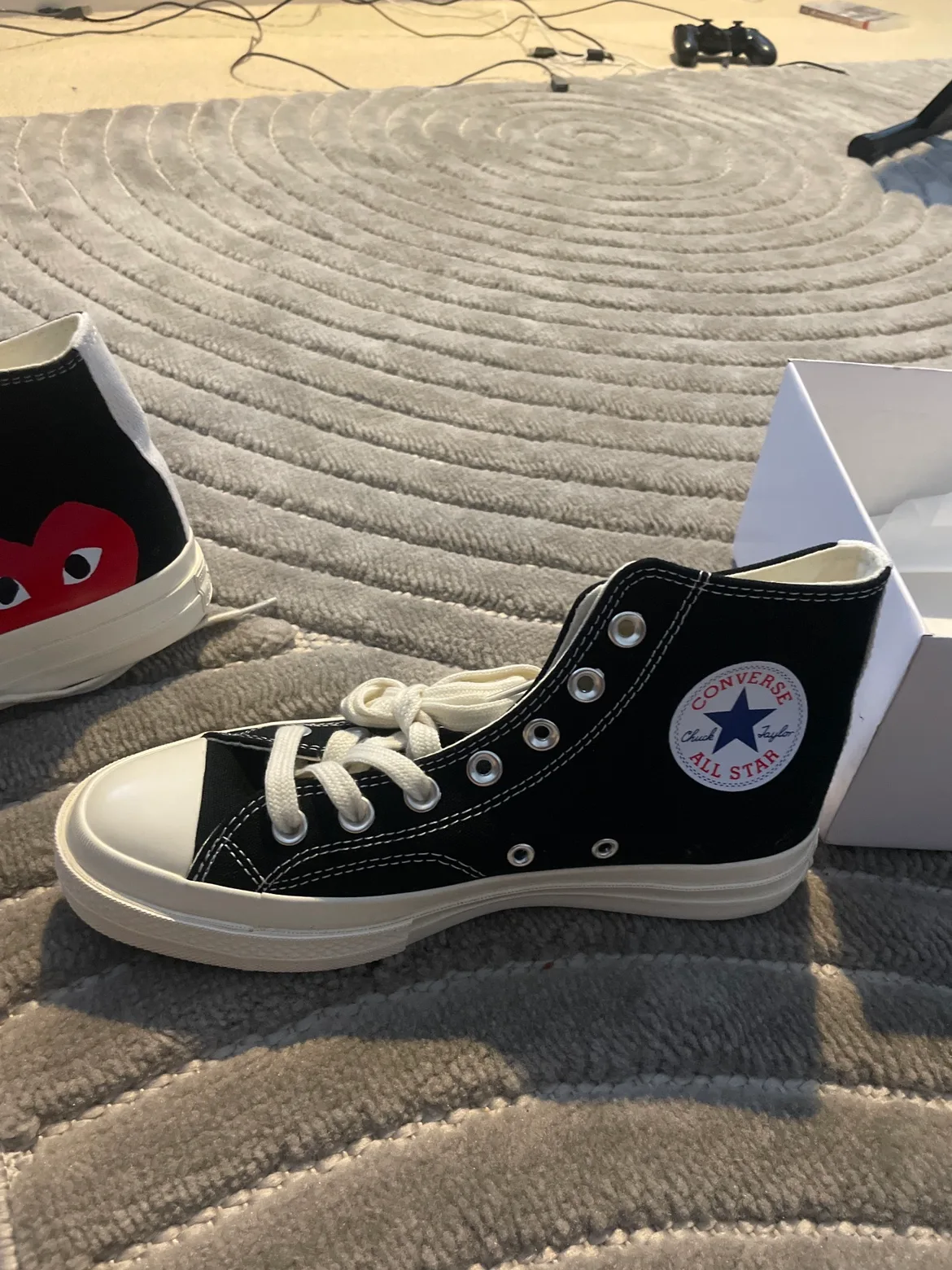 Converse Play Comme des Garçons Chuck Taylor High Tops image indicator(8)