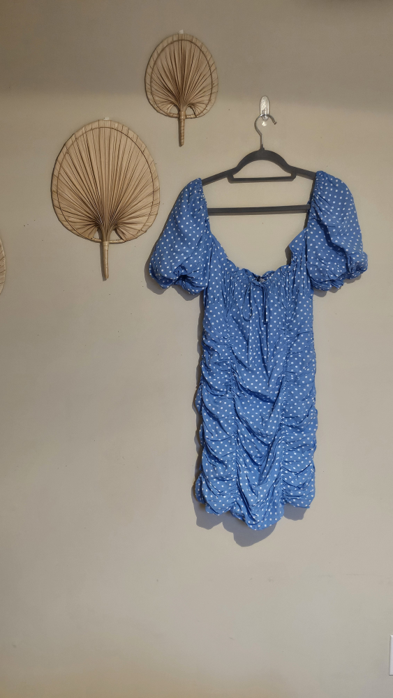 ZARA Blue Viral Dress