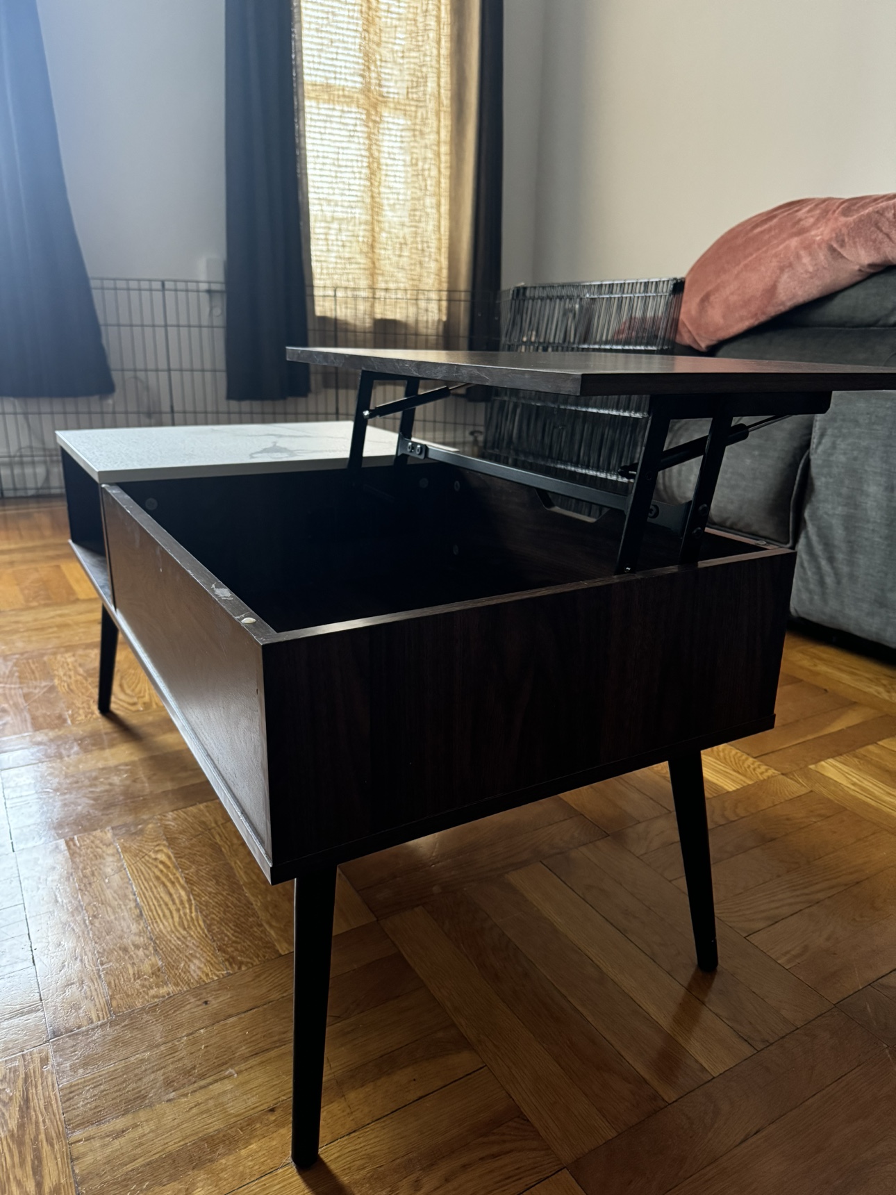 Lift Top Coffee Table with Storage - photo 5