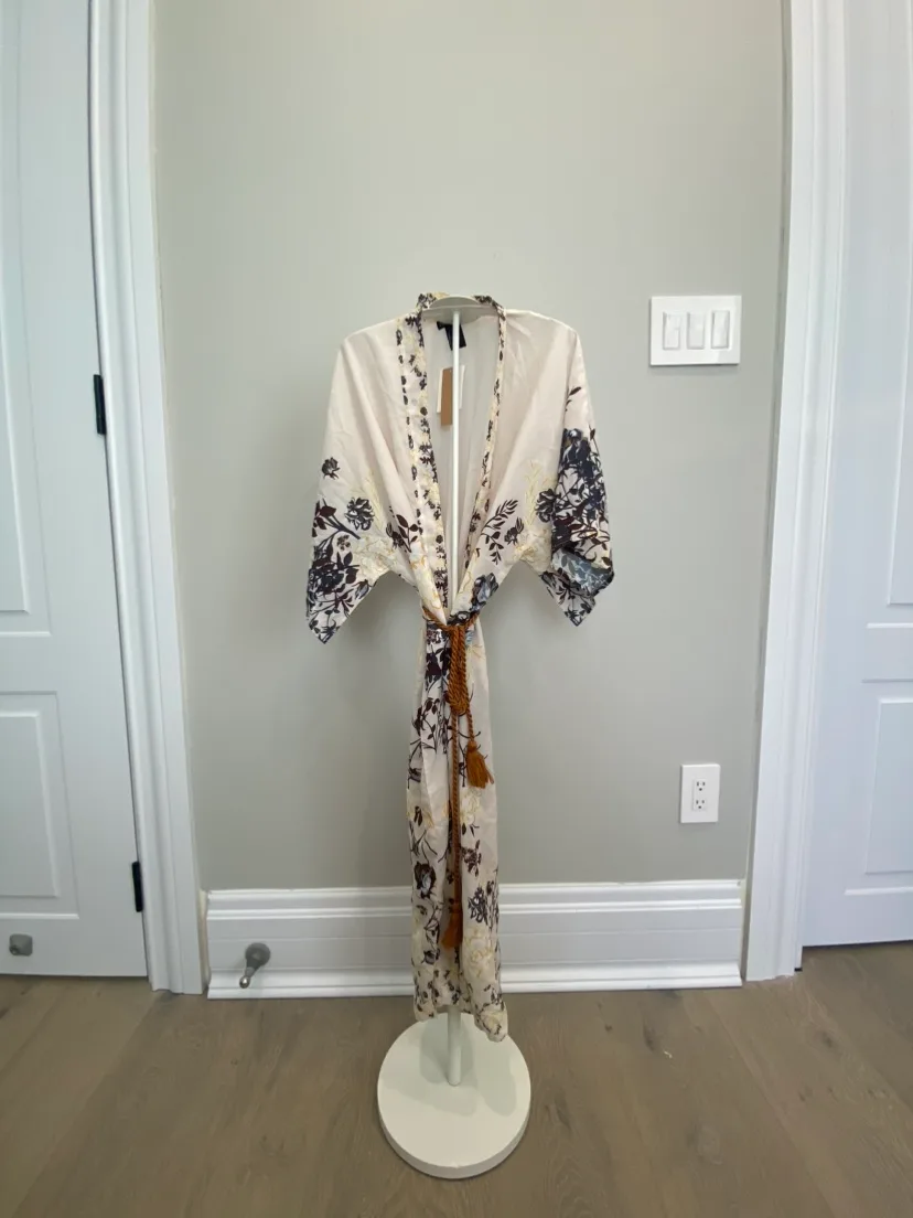 Floral Print Kimono Robe thumbnail