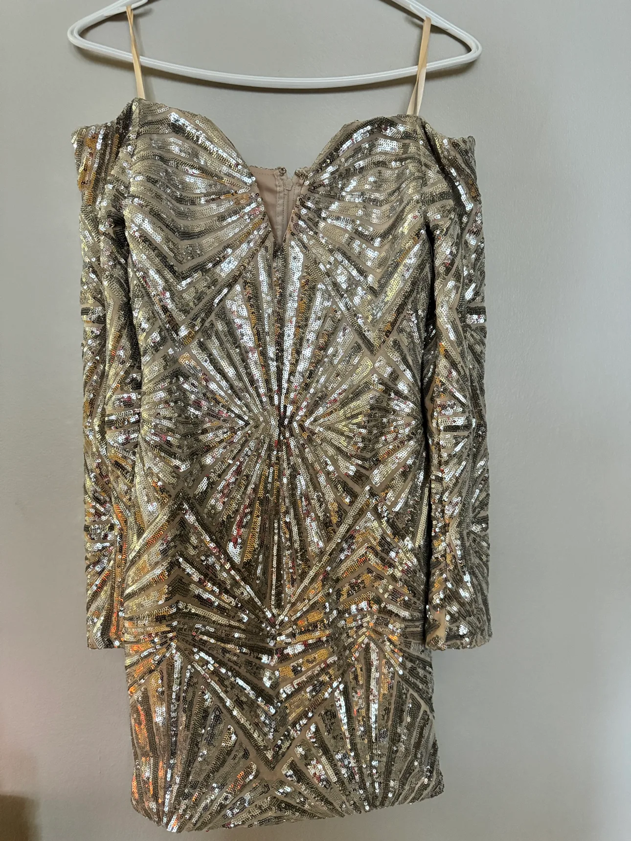 Gold Sequin Dress thumbnail