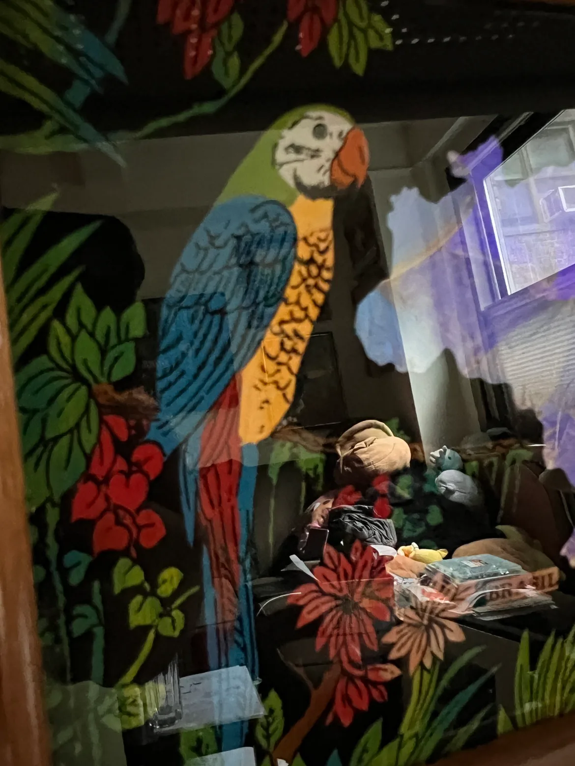 MCM Wooden Tray with Parrot Design image indicator(3)