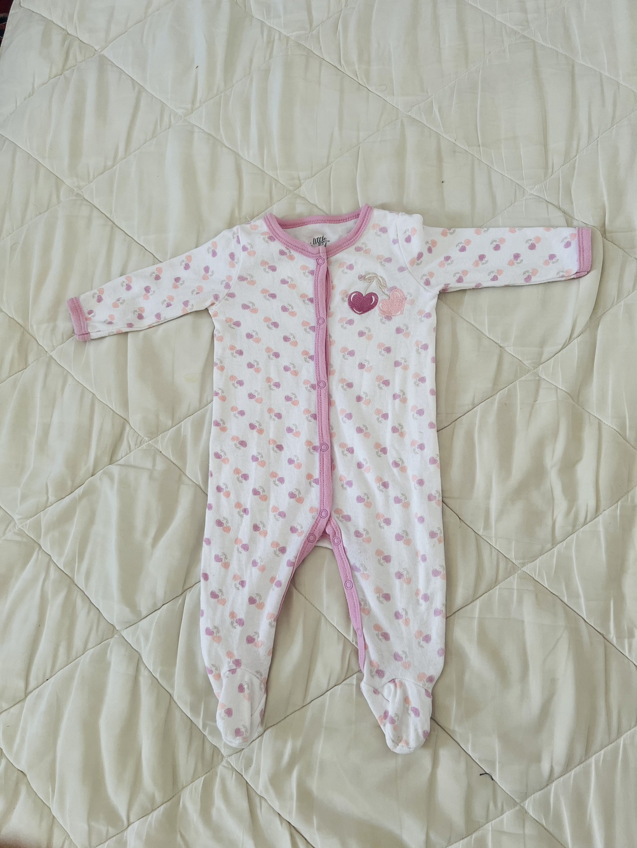 Freecycle, Baby girl cherry print Sleeper