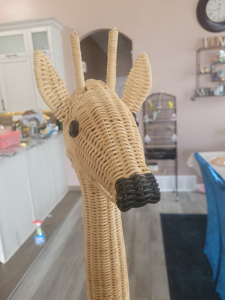 Wicker Giraffe Planter - photo 2