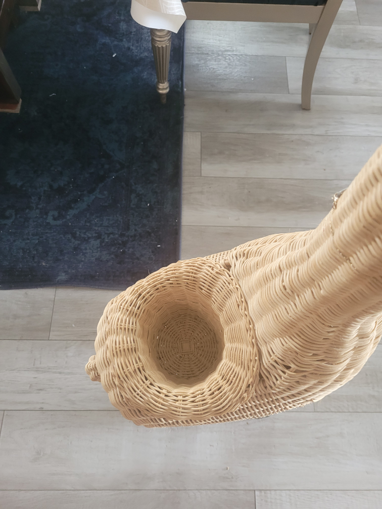Wicker Giraffe Planter - photo 3