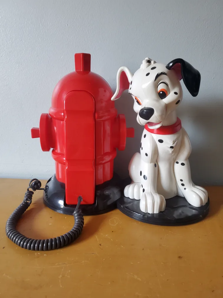 Disney 101 Dalmatians Brooktel Telephone Audio Vintage Rare image indicator(2)