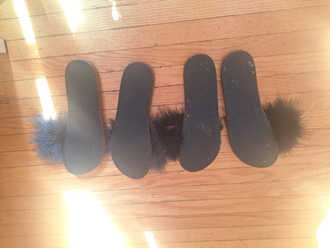 Ladies Fur Sandals image indicator(2)