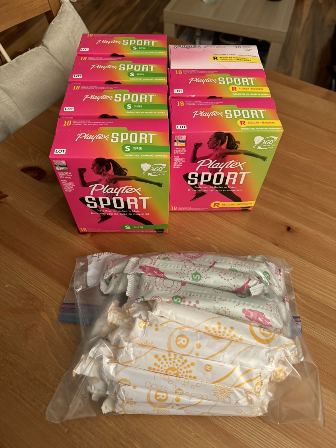 Playtex Sport Tampons (Super and Regular)