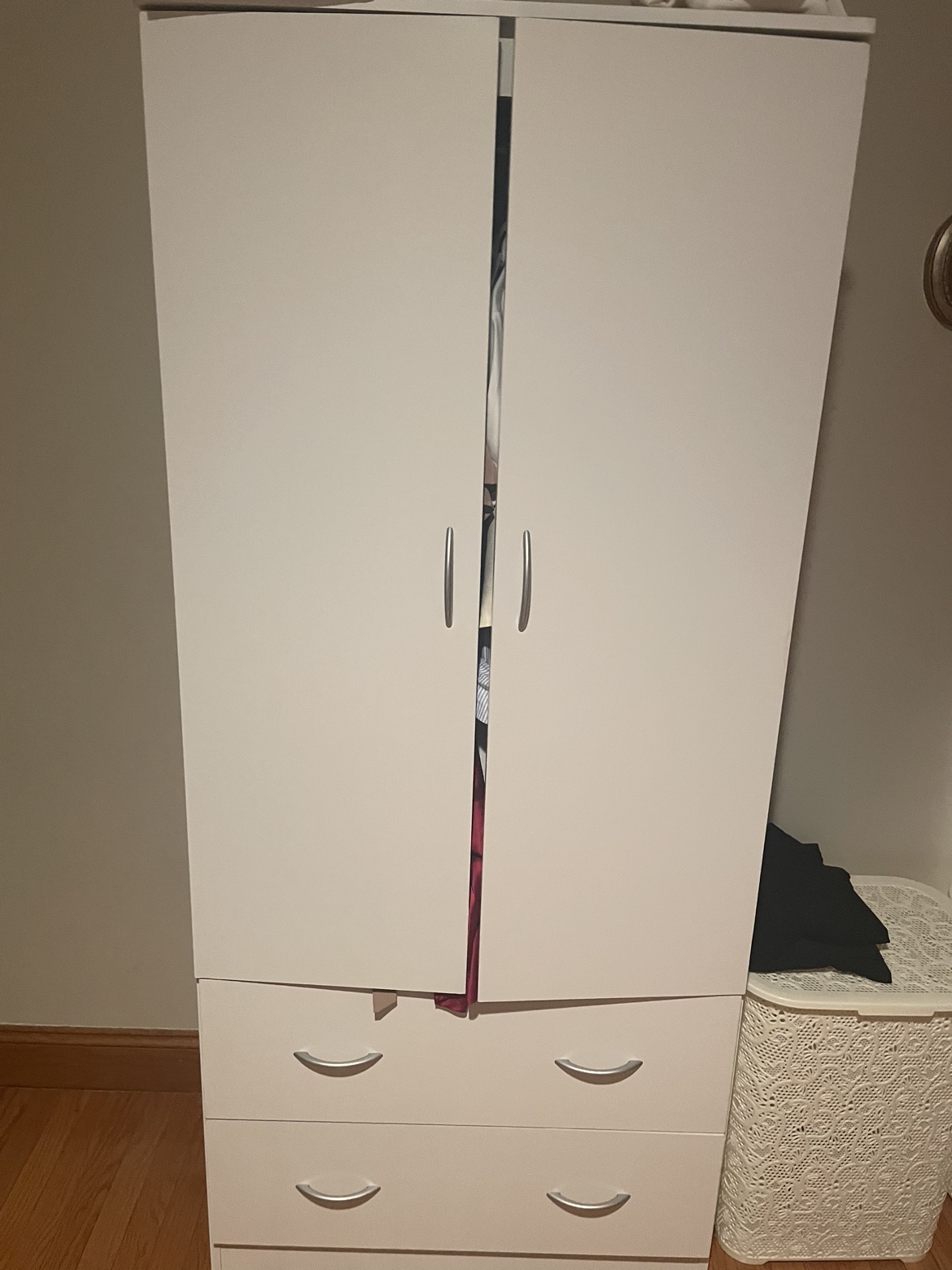 White Closet with 2 Drawers