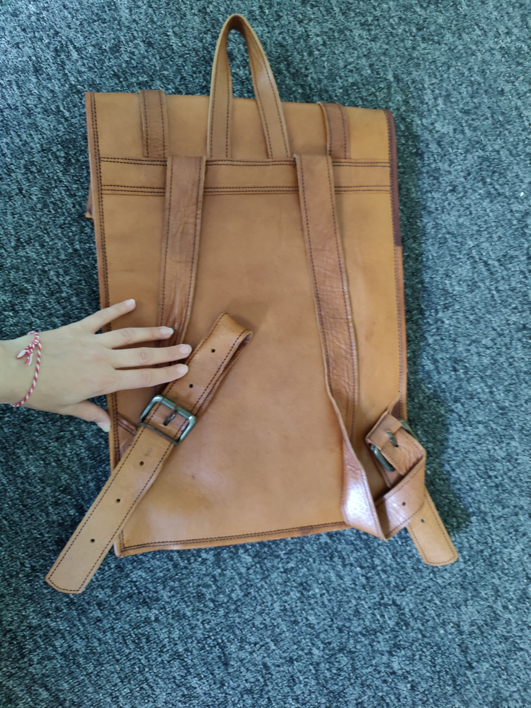 Leather Backpack Unisex 🎒 - photo 3