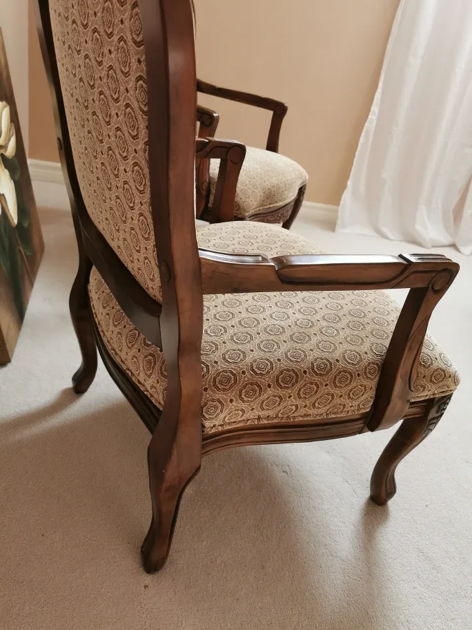 Pair of Armchairs with Matching Table image indicator(3)