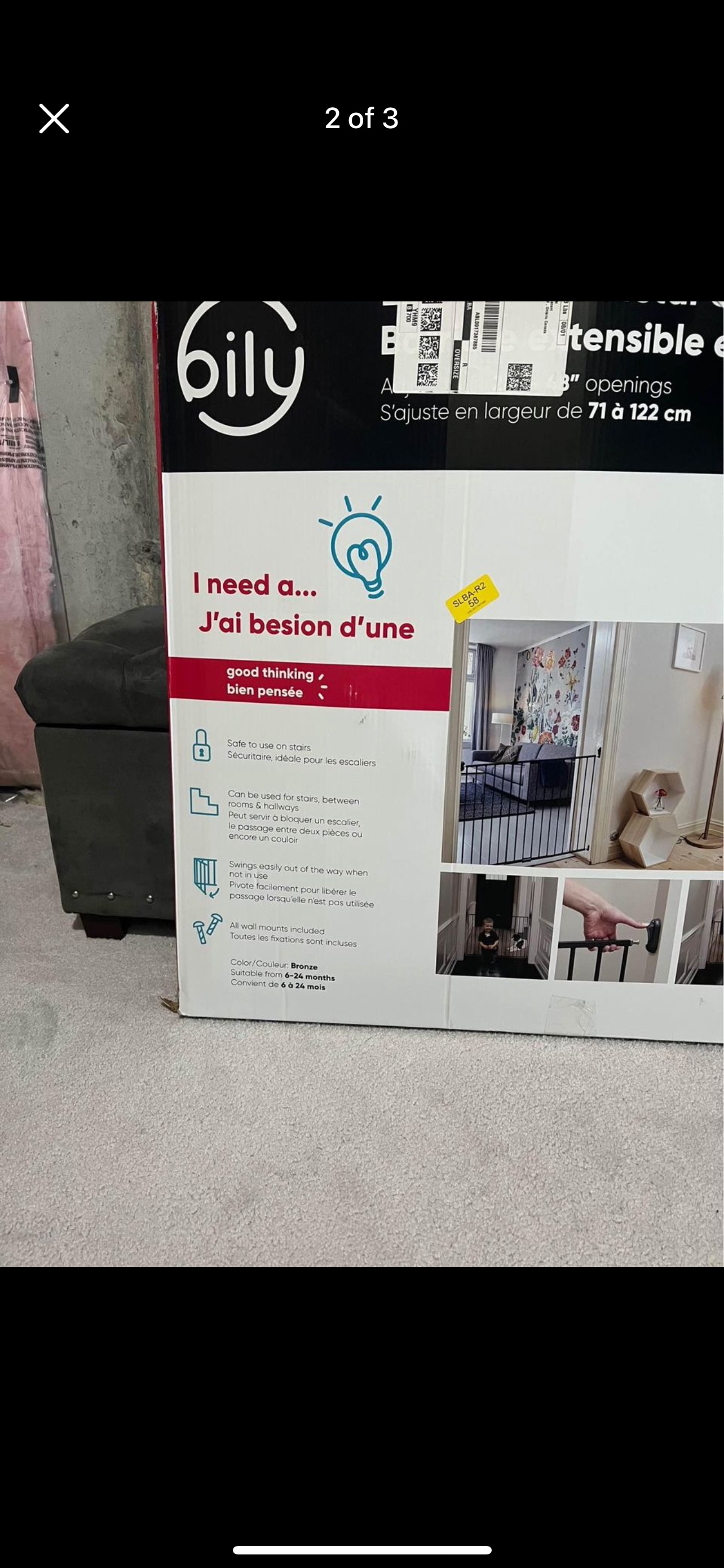 Expandable Metal Baby Gate - photo 2
