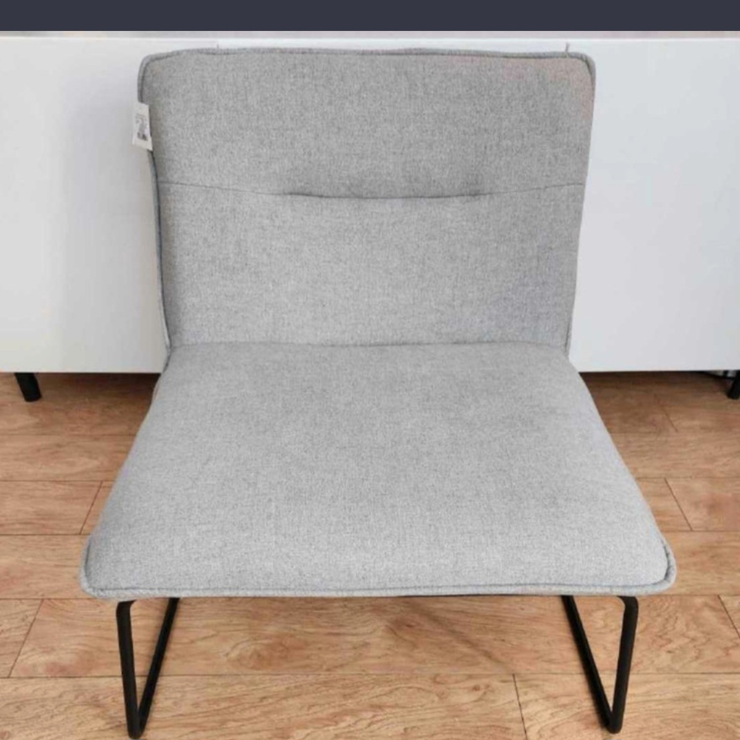 Grey accent chair