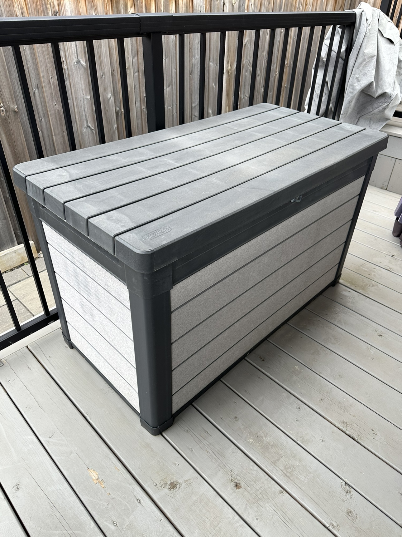 Keter 150 Gal Weather Resistant Deck Box/Bench