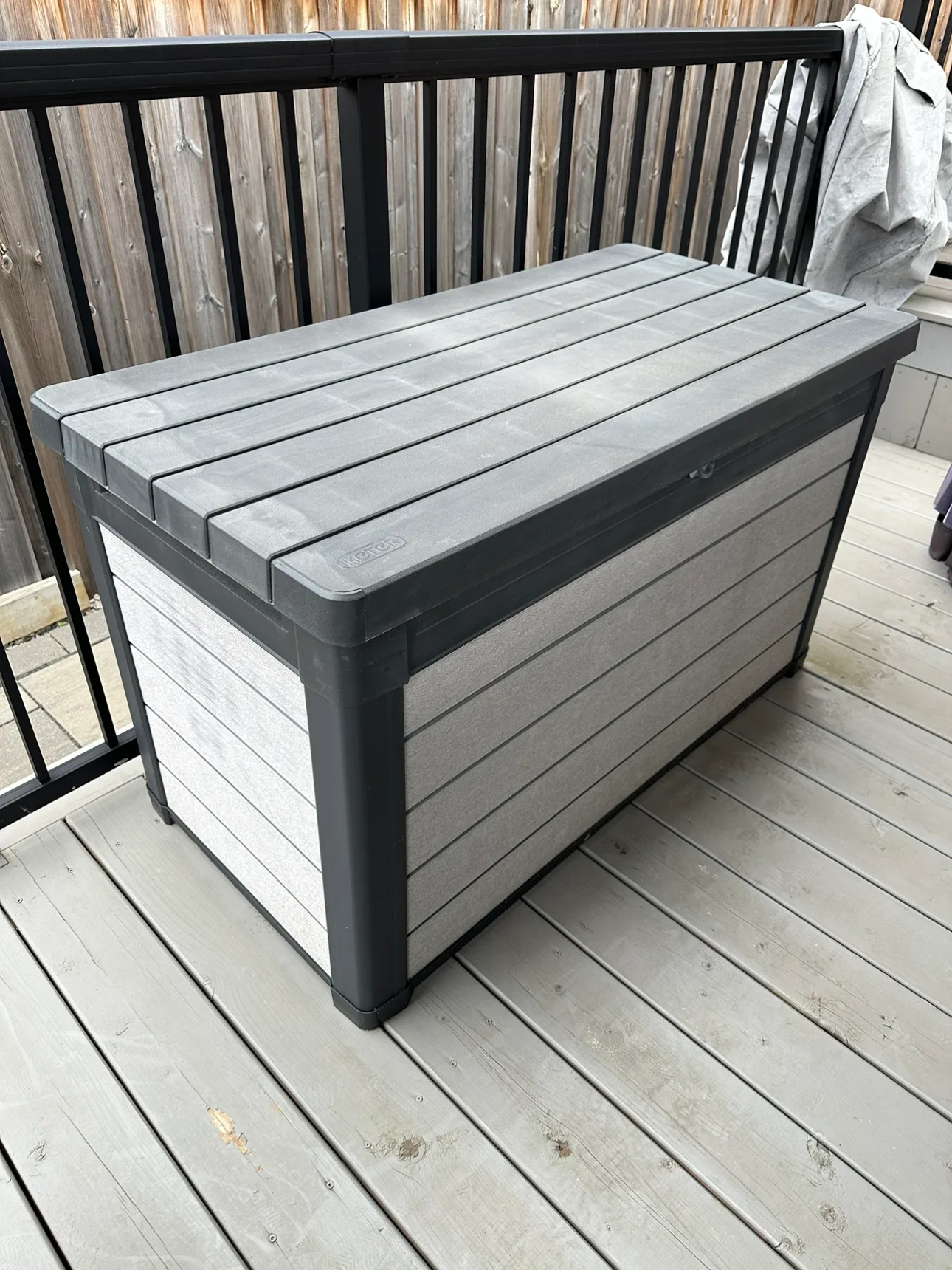Keter 150 Gal Weather Resistant Deck Box/Bench thumbnail