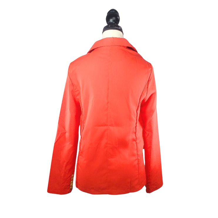 Orange Red Lightweight Blazer with Gold Buttons #Freecycle - photo 4