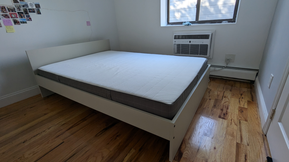 IKEA Full Size Bed Frame and Firm Mattress - photo 2