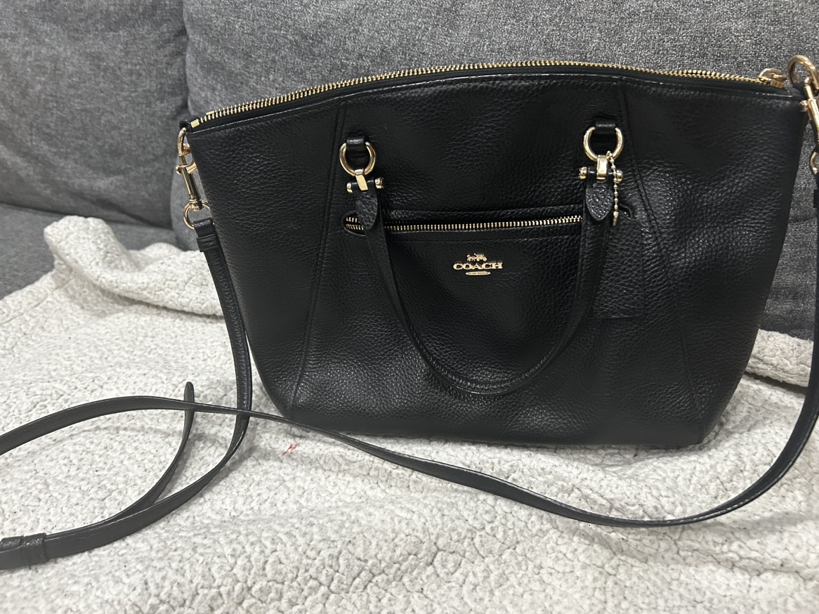 Coach Black Leather Handbag
