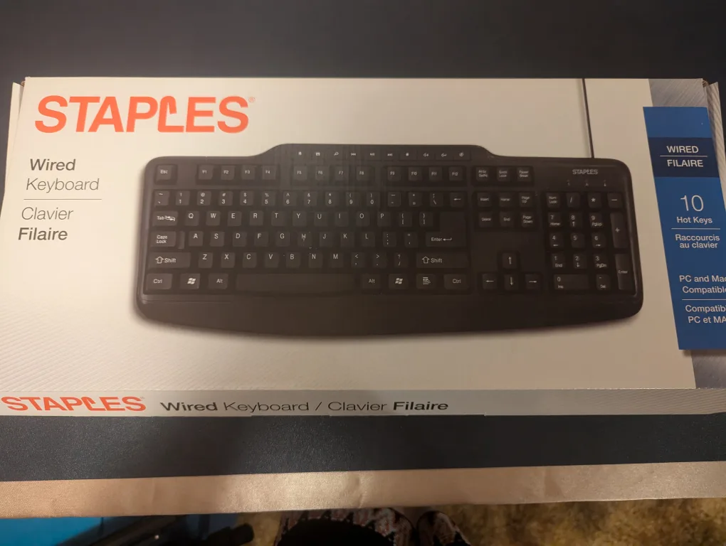Staples Wired Keyboard image indicator(2)