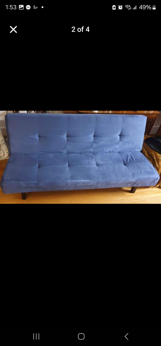 Blue Futon Couch