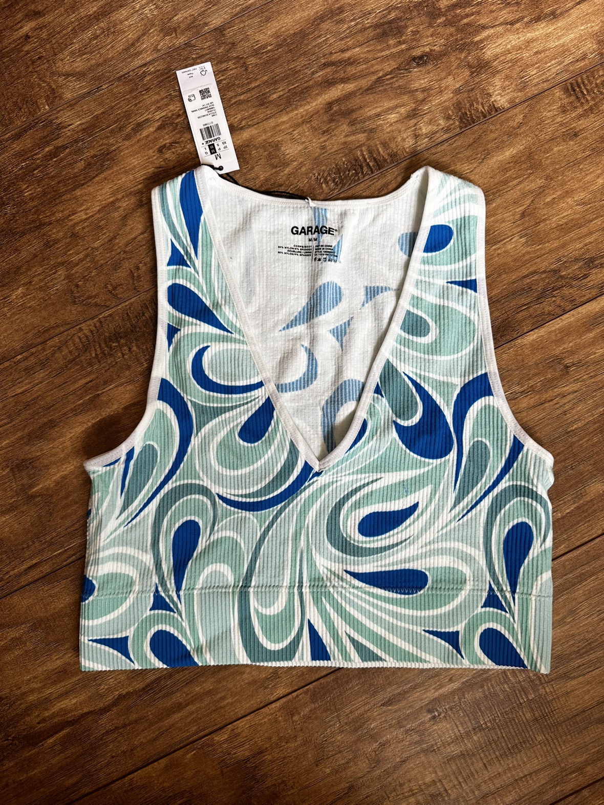 Garage plunge summer cami crop top