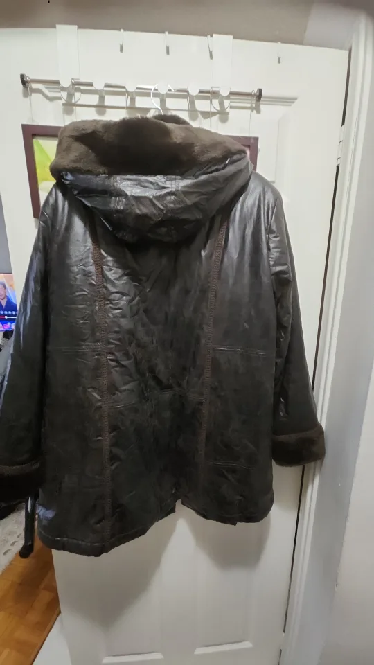 Addition Elle Faux Brown Leather Jacket image indicator(3)