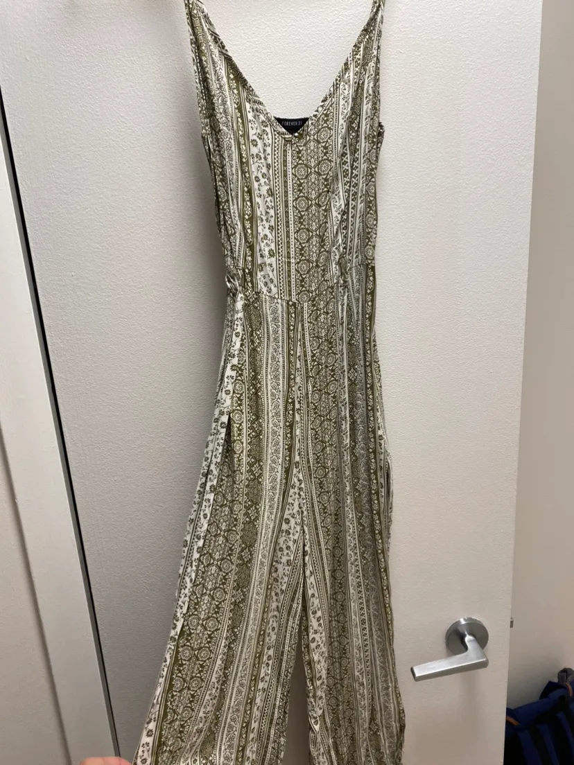 Green and White Jumpsuit thumbnail