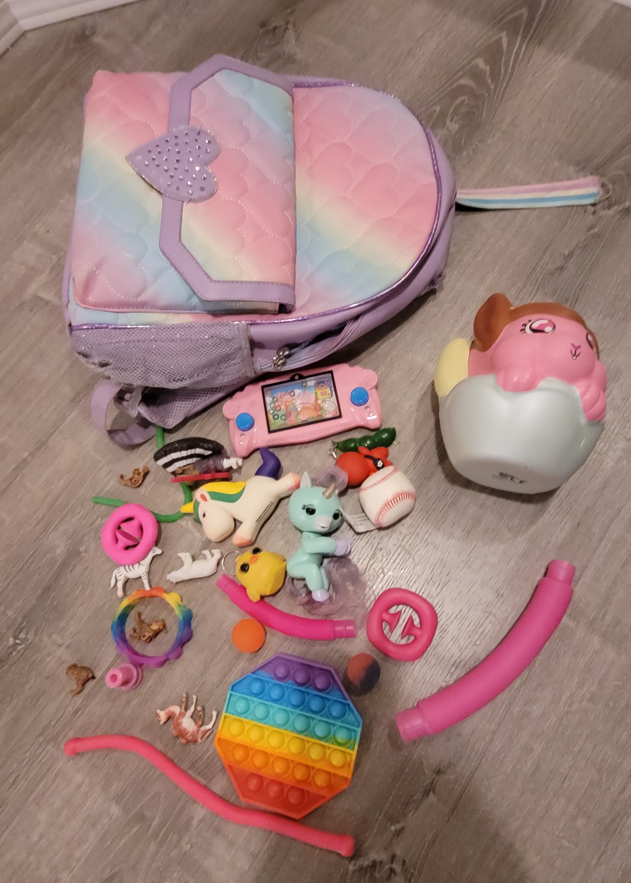 School bag and Assorted toys #freecycle