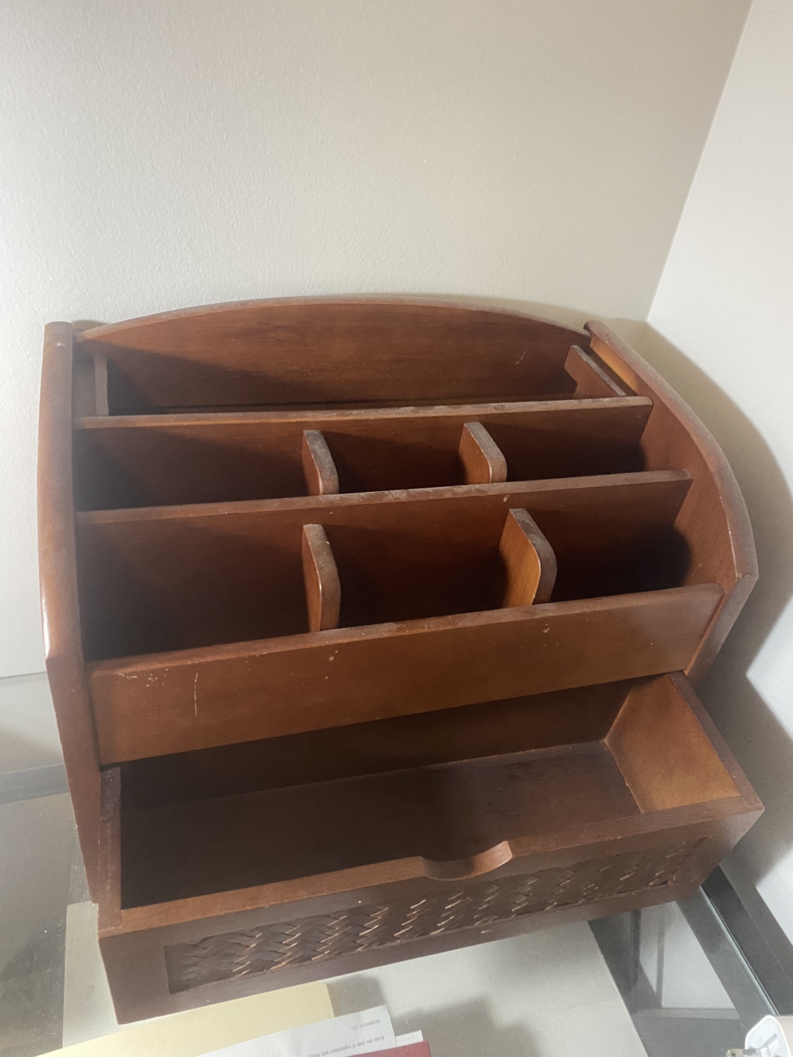 Wooden Desk Organizer