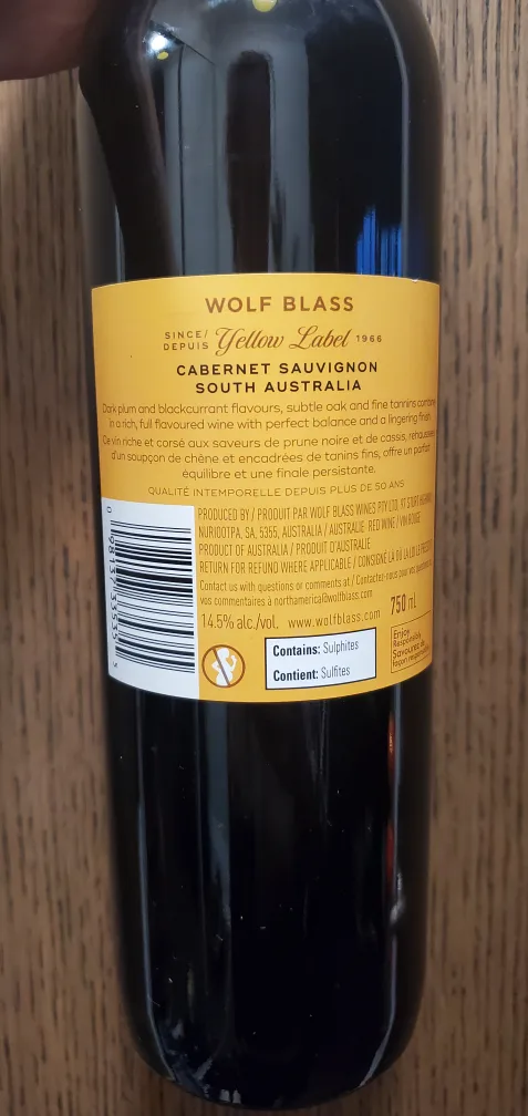 Wolf Blass Yellow Label Cabernet Sauvignon image indicator(3)