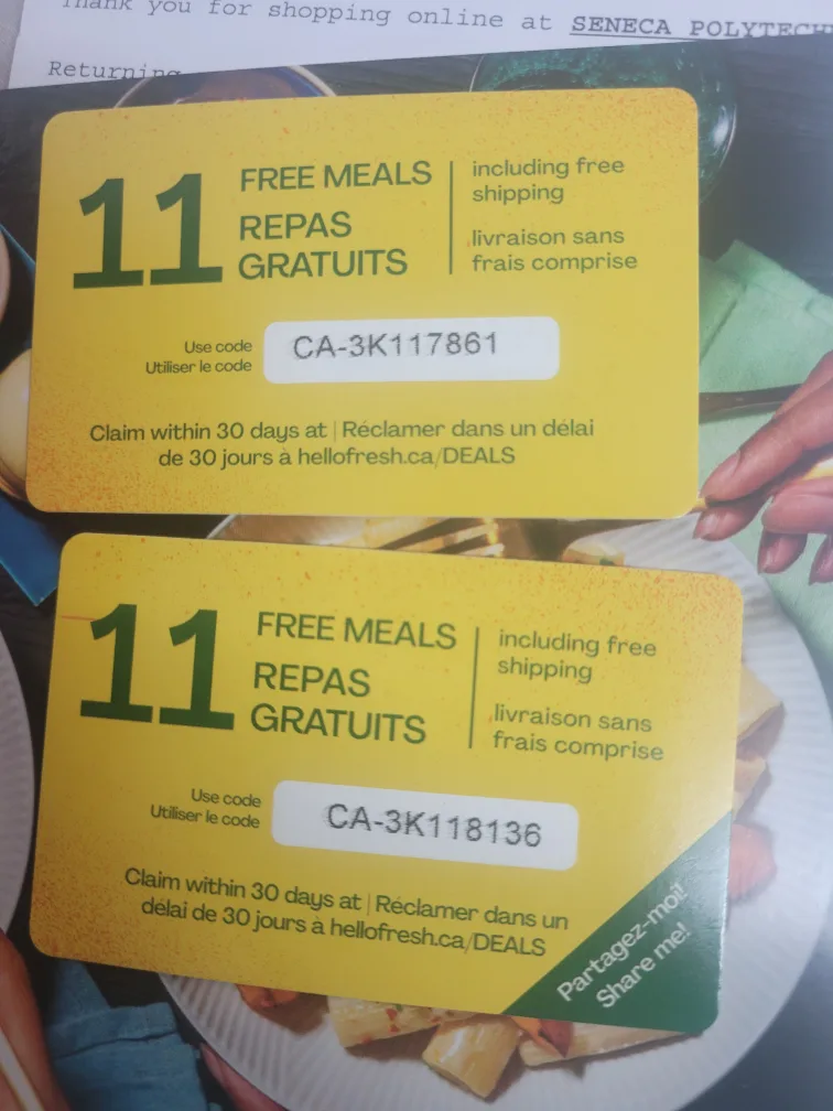 Hello fresh meal cupons image indicator(2)