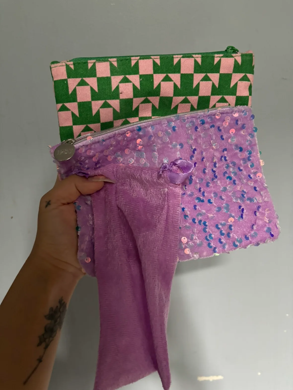 Two Cosmetic Pouch & one brush pouch - #freecycle thumbnail