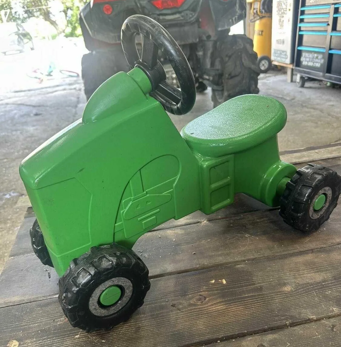 John deere push tractor thumbnail