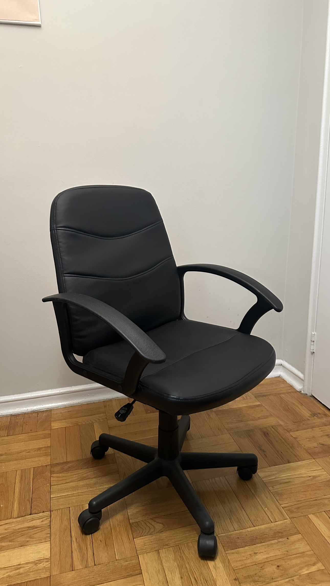 Black leather Office Chair - photo 3