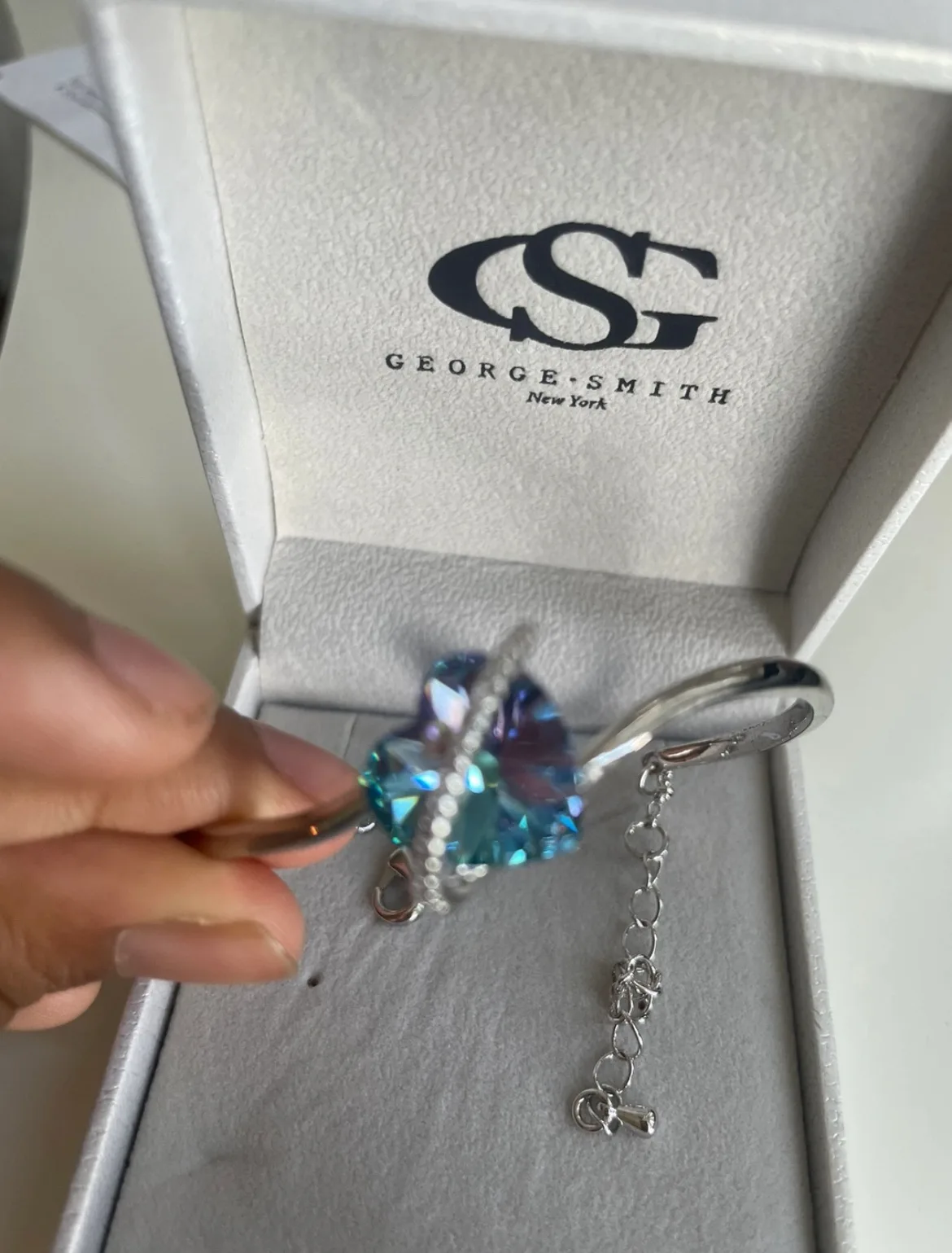 Crystal Silver Bracelet image indicator(2)