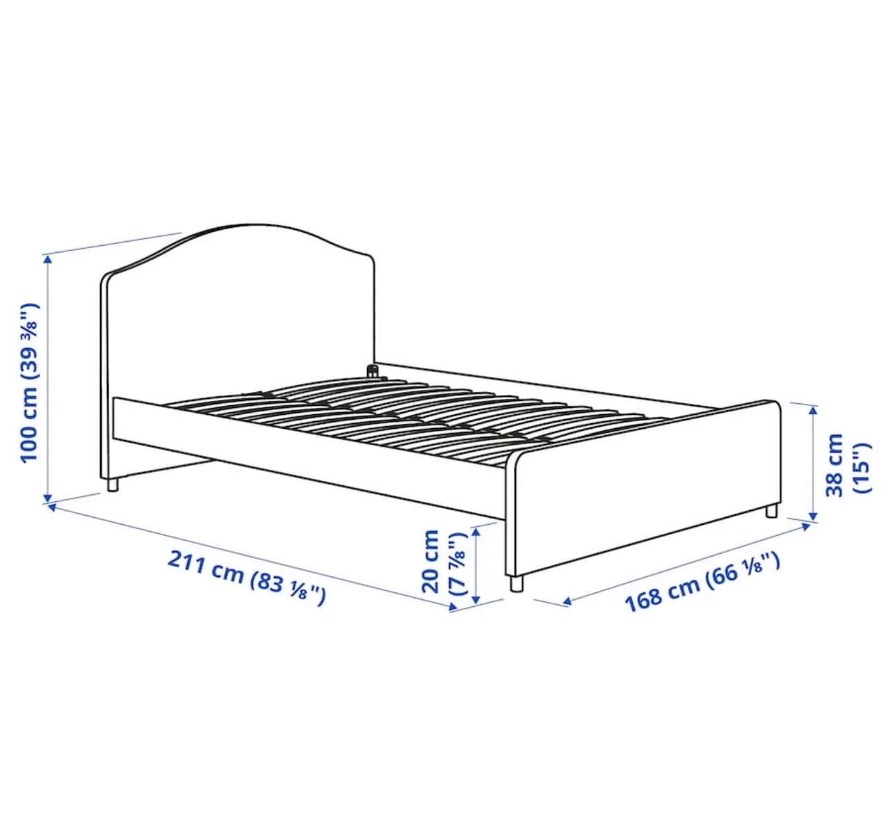 Ikea Queen Bed Frame image indicator(3)