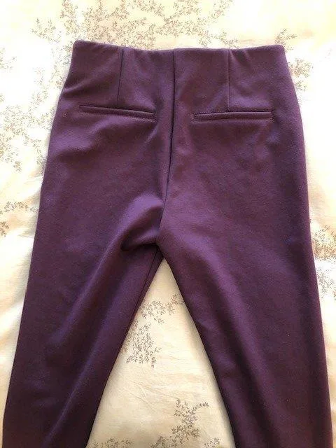 Anne Klein eggplant colour pants size 4 image indicator(5)