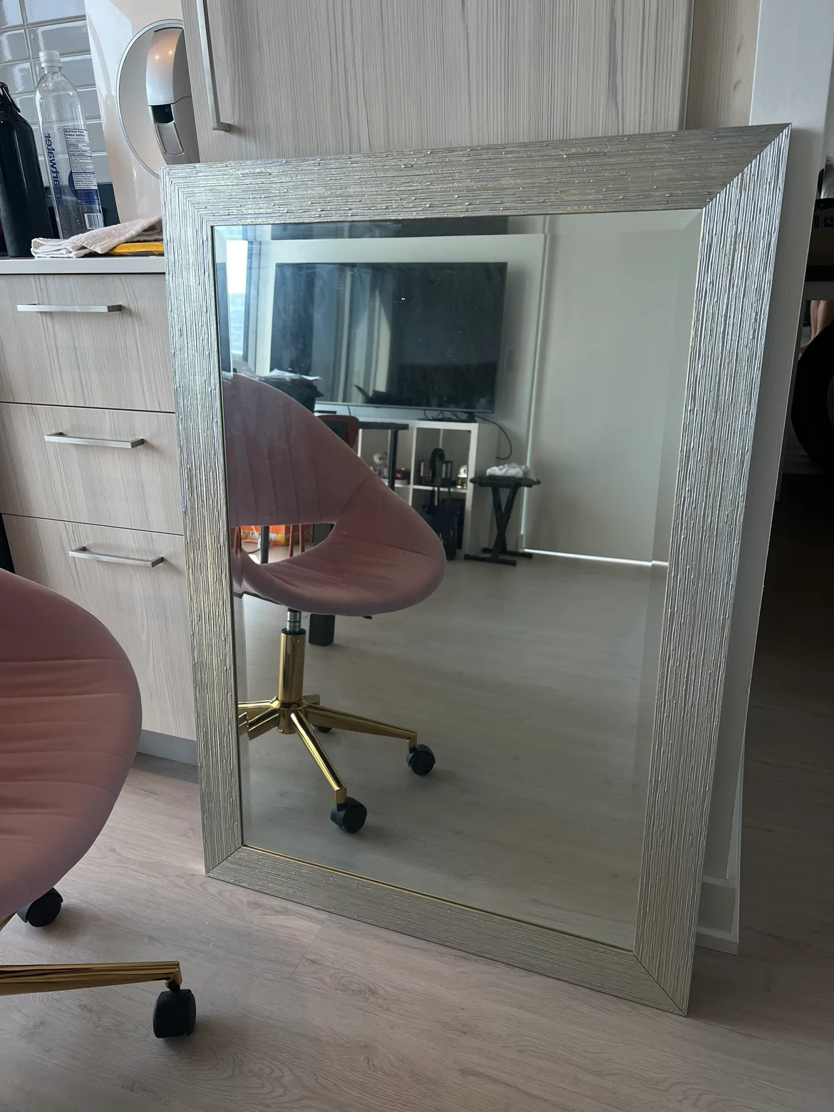 Silver Framed Mirror thumbnail