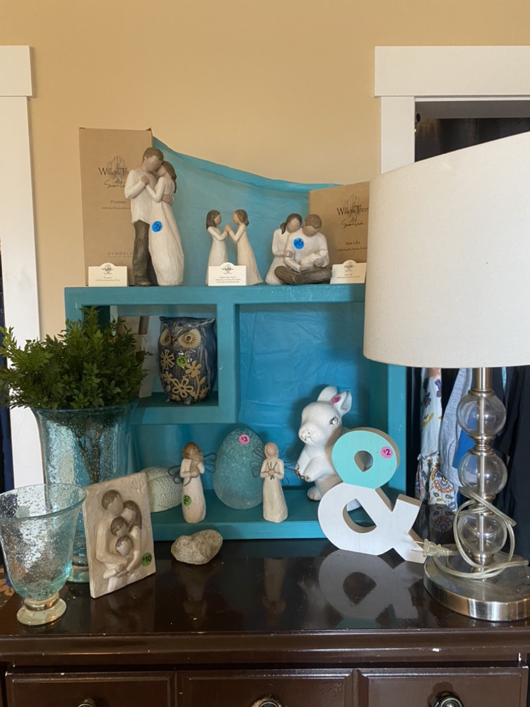 Moving sale, home decor, clothes, tools dishes